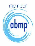 A badge showing membership to the Associated Bodyworkers and Massage Professionals